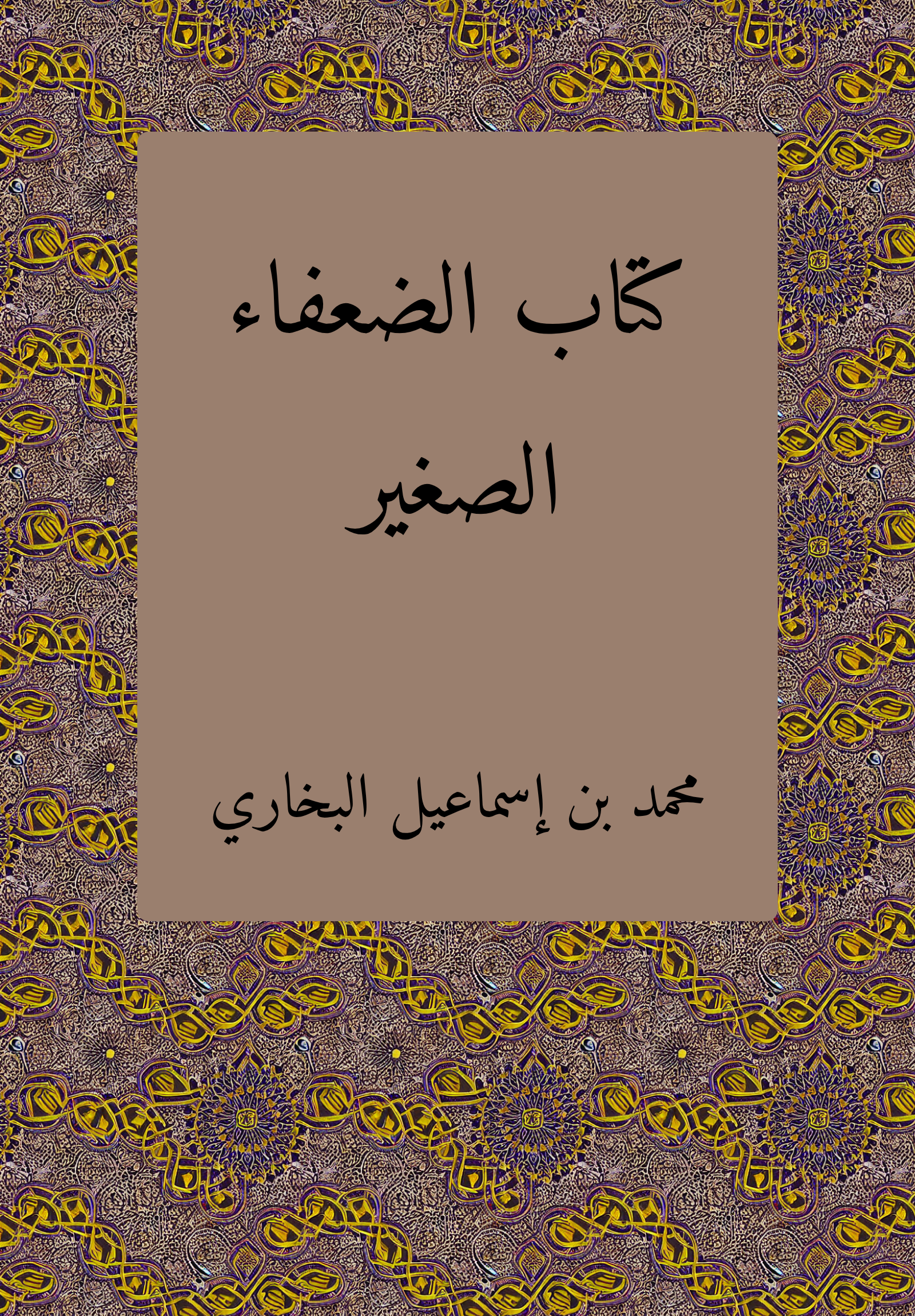 kitab al-duʿafaʾ al-sagir